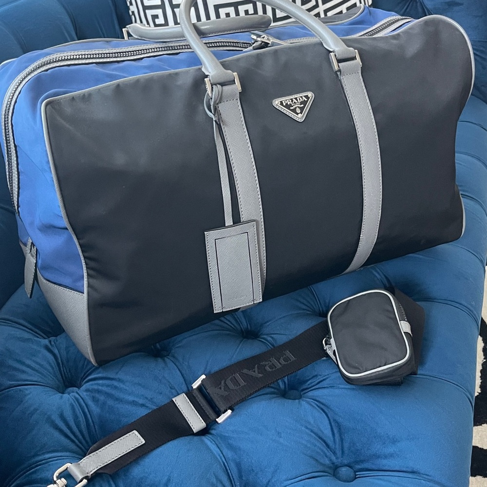 Prada Nylon Mens Duffel travel bag